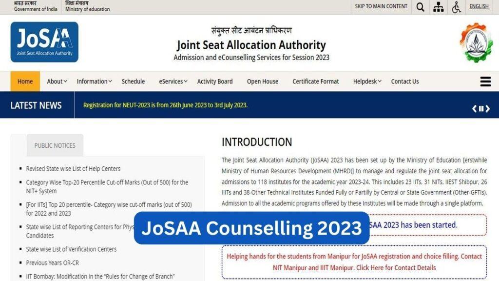 Josaa Advisory Revised List Of State Counseling Centers Announced