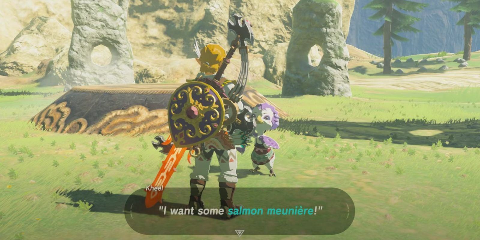 BOTW: How To Complete Voo Lota Shrine Quest (& Salmon Meuniere Recipe ...