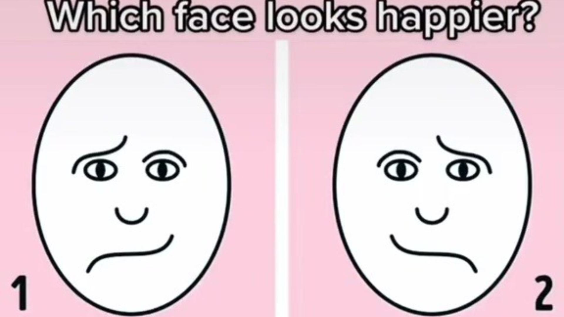 The awesome optical illusion of 'happy and sad' faces can say a LOT ...