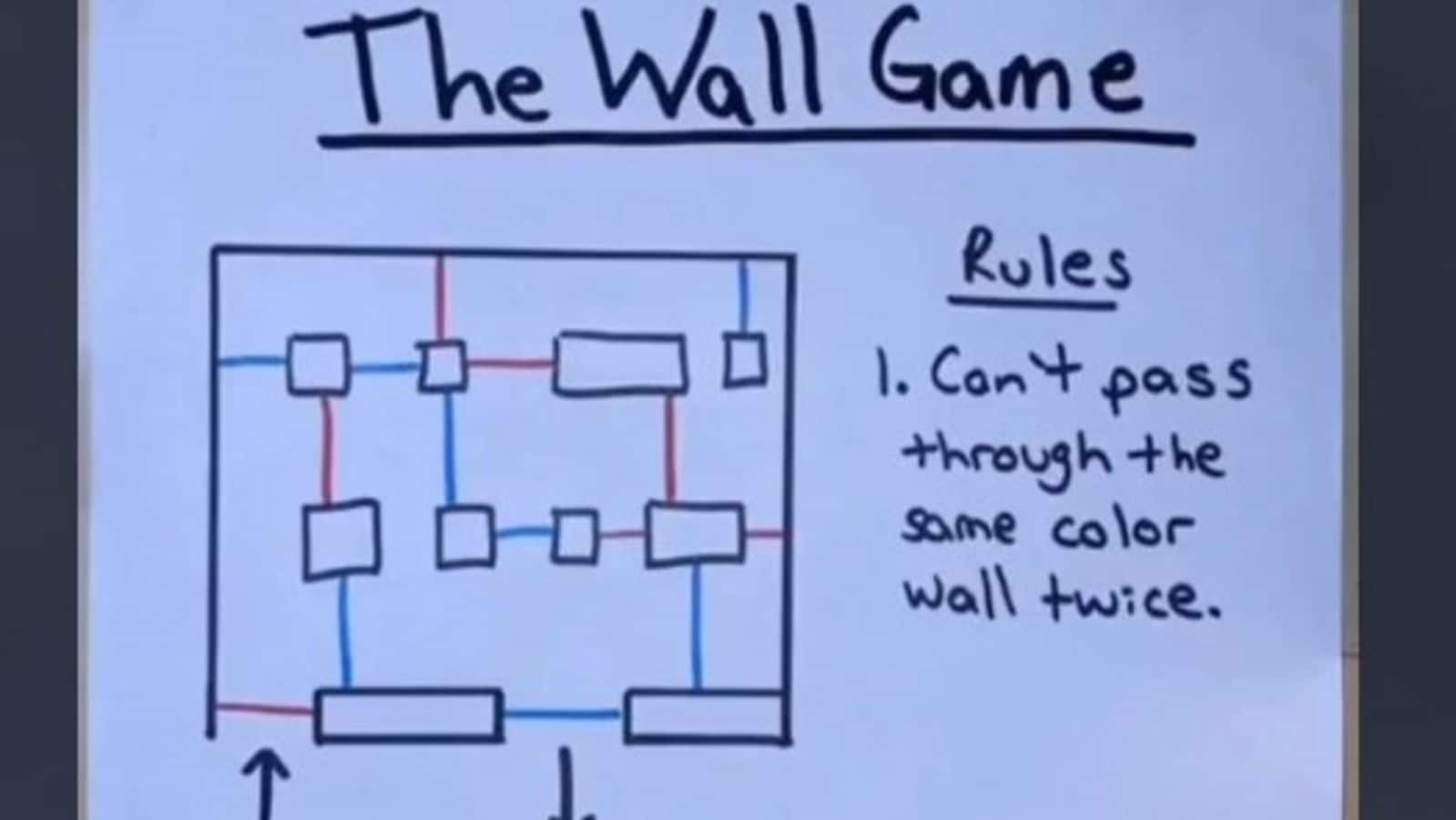 Brain teaser: Can you crack this wall game challenge in 30 seconds? Only sharpest minds will succeed