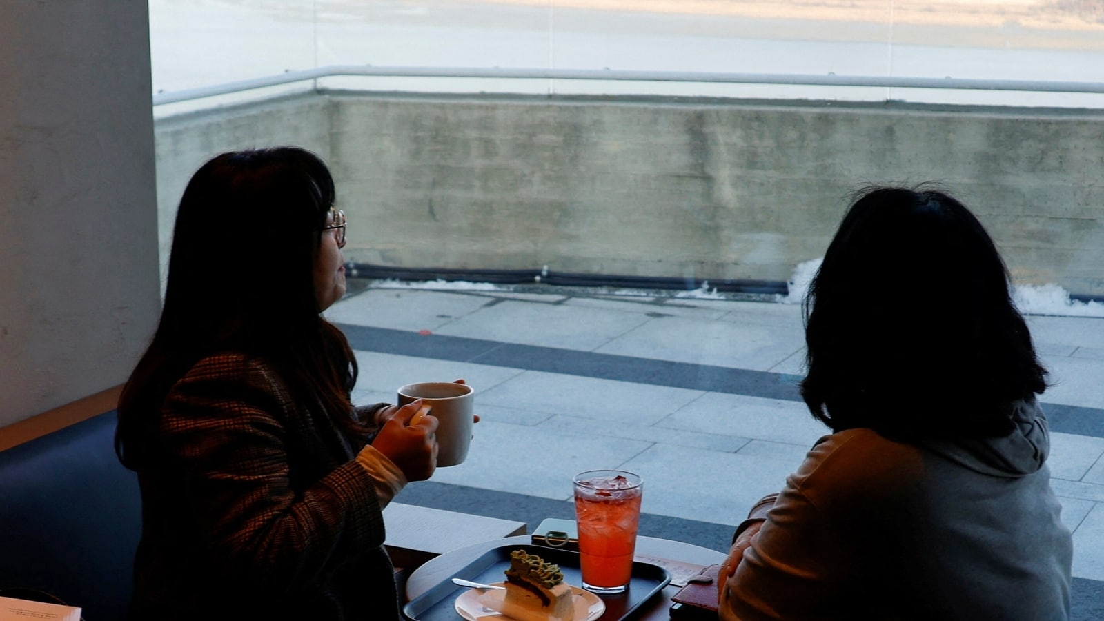 This Starbucks offers a view of a North Korean mountain village while you sip coffee